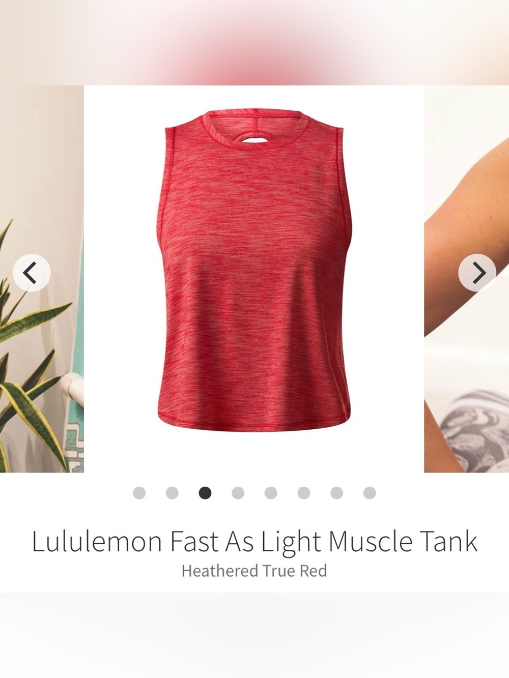 lululemon Fast As Light Muscle Tank